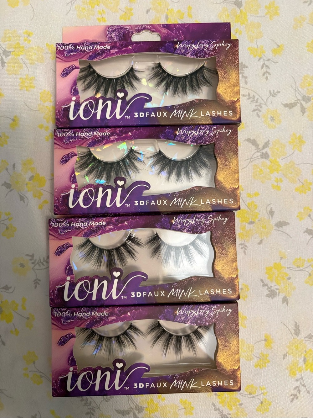 ioni 3D Faux Mink Lashes – Black Dramatic Volume